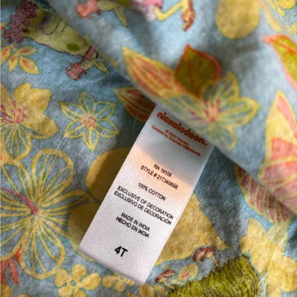 SpongeBob  button down top - Picture 4 of 5